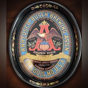 Anheuser-Busch Decorative Beer Tray